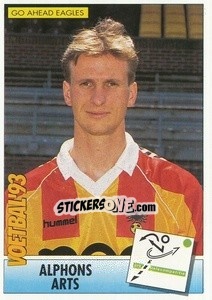 Figurina Alphons Arts - Voetbal 1992-1993 - Panini