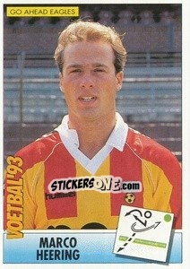 Sticker Marco Heering - Voetbal 1992-1993 - Panini