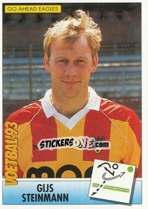 Sticker Gijs Steinmann - Voetbal 1992-1993 - Panini