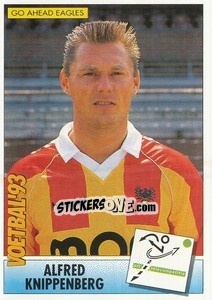 Sticker Alfred Knippenberg - Voetbal 1992-1993 - Panini