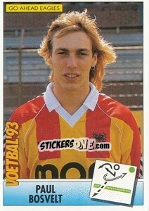 Sticker Paul Bosvelt - Voetbal 1992-1993 - Panini