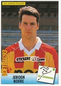 Sticker Jeroen Boere - Voetbal 1992-1993 - Panini