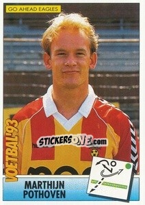Sticker Marthijn Pothoven - Voetbal 1992-1993 - Panini