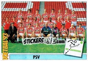 Sticker Team PSV - Voetbal 1992-1993 - Panini