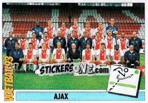 Sticker Team Ajax - Voetbal 1992-1993 - Panini