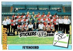 Sticker Team Feyenoord - Voetbal 1992-1993 n. 242 - Panini