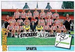 Figurina Team Sparta - Voetbal 1992-1993 - Panini