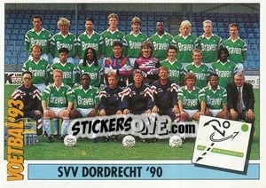 Sticker Team SVV Dordrecht '90 - Voetbal 1992-1993 n. 250 - Panini