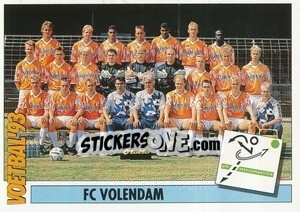 Sticker Team FC Volendam - Voetbal 1992-1993 - Panini