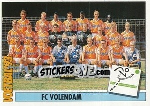 Sticker Team FC Volendam - Voetbal 1992-1993 n. 252 - Panini
