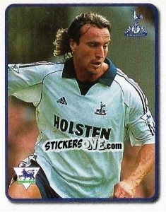 Sticker David Ginola (Player of the Year) - F.A. Premier League SuperStars 1999-2000 - Topps