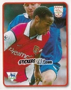 Sticker Thierry Henry - F.A. Premier League SuperStars 1999-2000 n. 4 - Topps