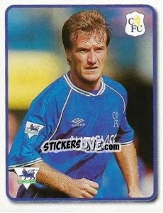 Sticker Didier Deschamps - F.A. Premier League SuperStars 1999-2000 n. 20 - Topps