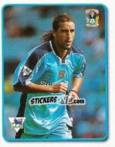 Figurina Moustapha Hadji - F.A. Premier League SuperStars 1999-2000 - Topps