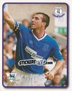 Sticker David Unsworth - F.A. Premier League SuperStars 1999-2000 n. 37 - Topps
