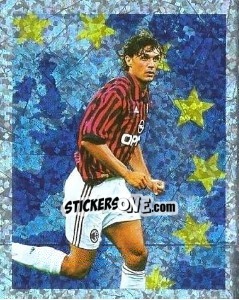 Sticker Paolo Maldini - F.A. Premier League SuperStars 1999-2000 n. 57 - Topps