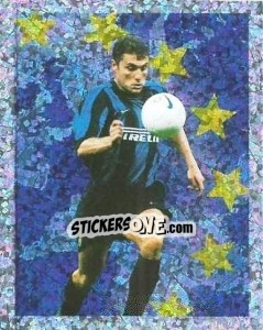 Sticker Christian Vieri - F.A. Premier League SuperStars 1999-2000 - Topps