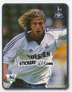 Sticker David Ginola - F.A. Premier League SuperStars 1999-2000 - Topps