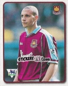 Sticker Rio Ferdinand - F.A. Premier League SuperStars 1999-2000 n. 104 - Topps