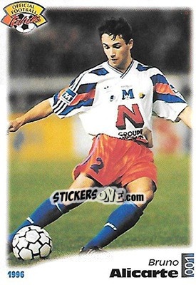 Cromo Bruno Alicarte - U.N.F.P. Football Cards 1995-1996 - Panini