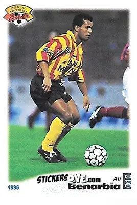 Sticker Ali Benarbia - U.N.F.P. Football Cards 1995-1996 n. 10 - Panini