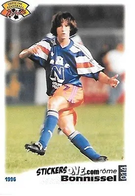 Sticker Jerome Bonnissel - U.N.F.P. Football Cards 1995-1996 n. 14 - Panini