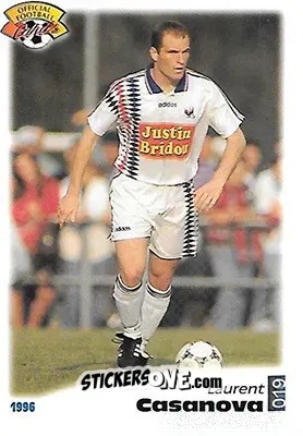 Sticker Laurent Casanova - U.N.F.P. Football Cards 1995-1996 n. 19 - Panini