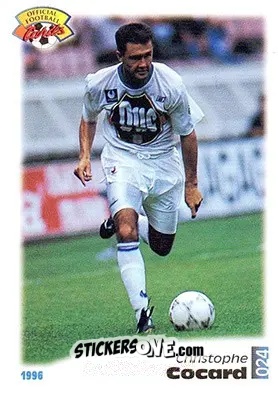 Figurina Christophe Cocard - U.N.F.P. Football Cards 1995-1996 n. 24 - Panini