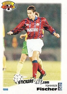 Sticker Yannick Fischer - U.N.F.P. Football Cards 1995-1996 n. 47 - Panini