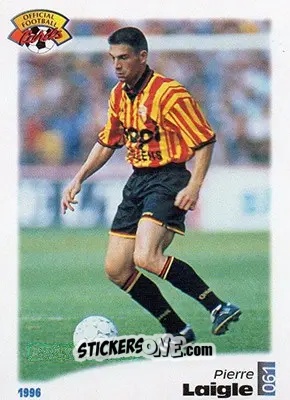 Sticker Pierre Laigle - U.N.F.P. Football Cards 1995-1996 n. 61 - Panini