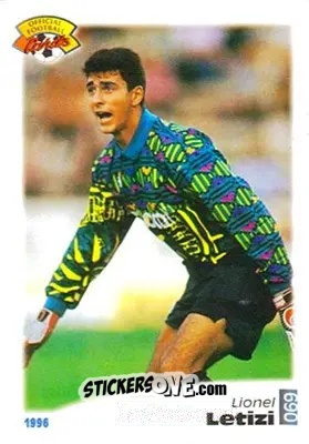 Figurina Lionel Letizi - U.N.F.P. Football Cards 1995-1996 n. 69 - Panini