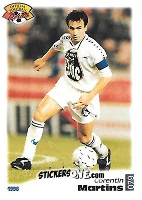 Sticker Corentin Martins - U.N.F.P. Football Cards 1995-1996 n. 79 - Panini
