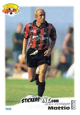 Cromo Jean-Philippe Mattio - U.N.F.P. Football Cards 1995-1996 n. 80 - Panini