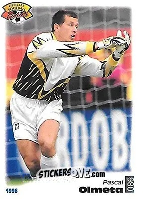 Cromo Pascal Olmeta - U.N.F.P. Football Cards 1995-1996 n. 86 - Panini