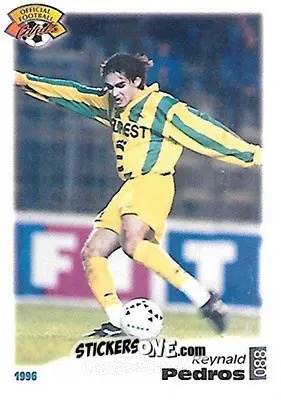 Sticker Reynald Pedros - U.N.F.P. Football Cards 1995-1996 n. 88 - Panini