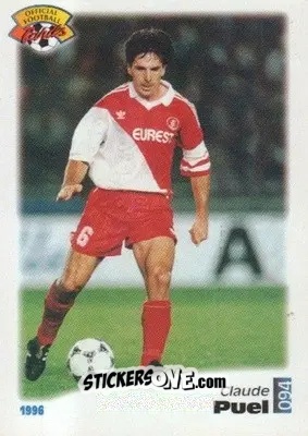 Sticker Claude Puel - U.N.F.P. Football Cards 1995-1996 n. 94 - Panini