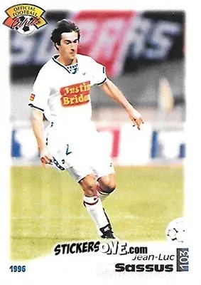 Cromo Jean-Luc Sassus - U.N.F.P. Football Cards 1995-1996 n. 103 - Panini