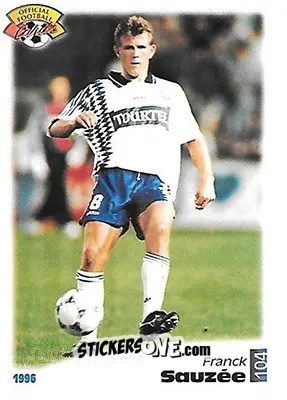 Sticker Franck Sauzee - U.N.F.P. Football Cards 1995-1996 n. 104 - Panini