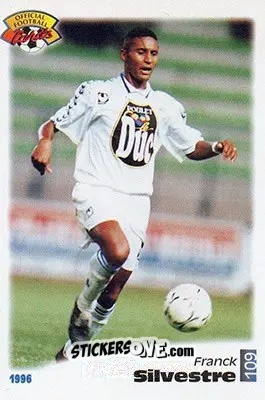 Sticker Franck SIlverstre - U.N.F.P. Football Cards 1995-1996 n. 109 - Panini