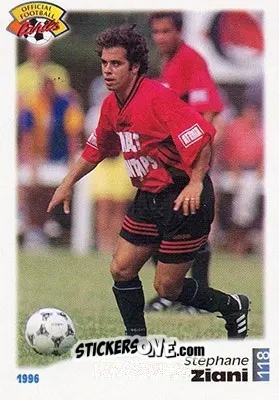 Sticker Stephane Ziani - U.N.F.P. Football Cards 1995-1996 n. 118 - Panini