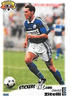 Sticker David Zitelli - U.N.F.P. Football Cards 1995-1996 n. 120 - Panini