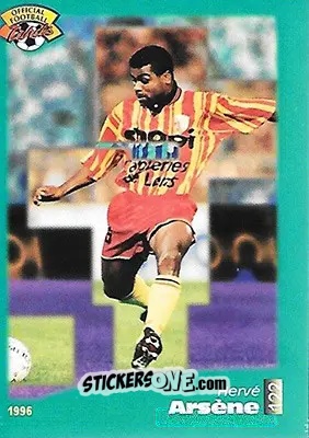 Sticker Herve Arsene - U.N.F.P. Football Cards 1995-1996 n. 122 - Panini