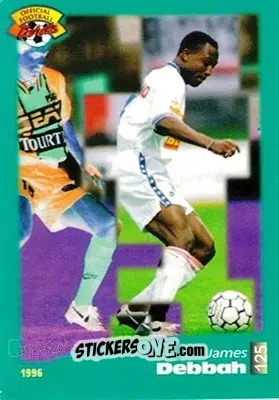 Sticker James Debbah - U.N.F.P. Football Cards 1995-1996 n. 125 - Panini