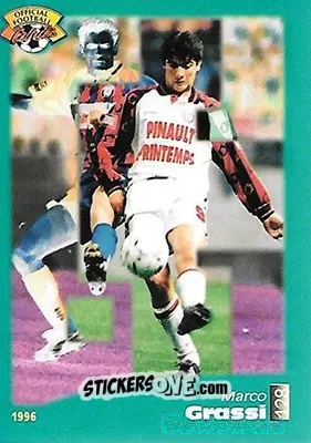Figurina Marco Grassi - U.N.F.P. Football Cards 1995-1996 n. 128 - Panini