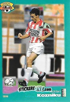 Sticker Adrian Kozniku - U.N.F.P. Football Cards 1995-1996 n. 129 - Panini