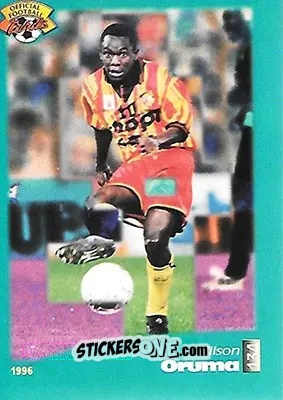 Sticker Wilson Oruma - U.N.F.P. Football Cards 1995-1996 n. 134 - Panini