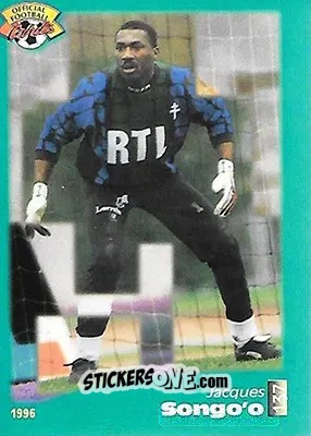Sticker Jacques Songo'o - U.N.F.P. Football Cards 1995-1996 n. 137 - Panini