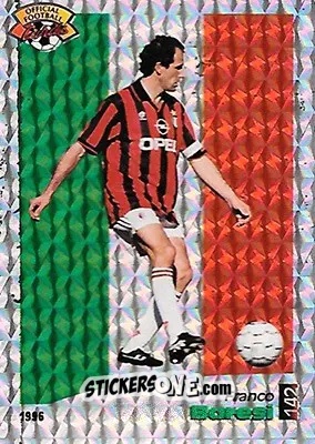 Sticker Franco Baresi - U.N.F.P. Football Cards 1995-1996 n. 142 - Panini