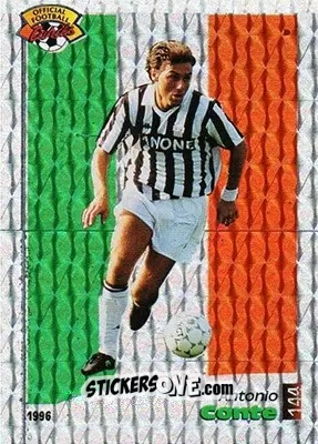 Sticker Antonio Conte - U.N.F.P. Football Cards 1995-1996 n. 144 - Panini