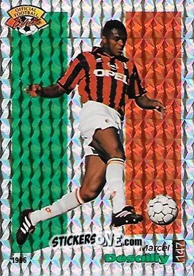Sticker Marcel Desailly - U.N.F.P. Football Cards 1995-1996 n. 147 - Panini